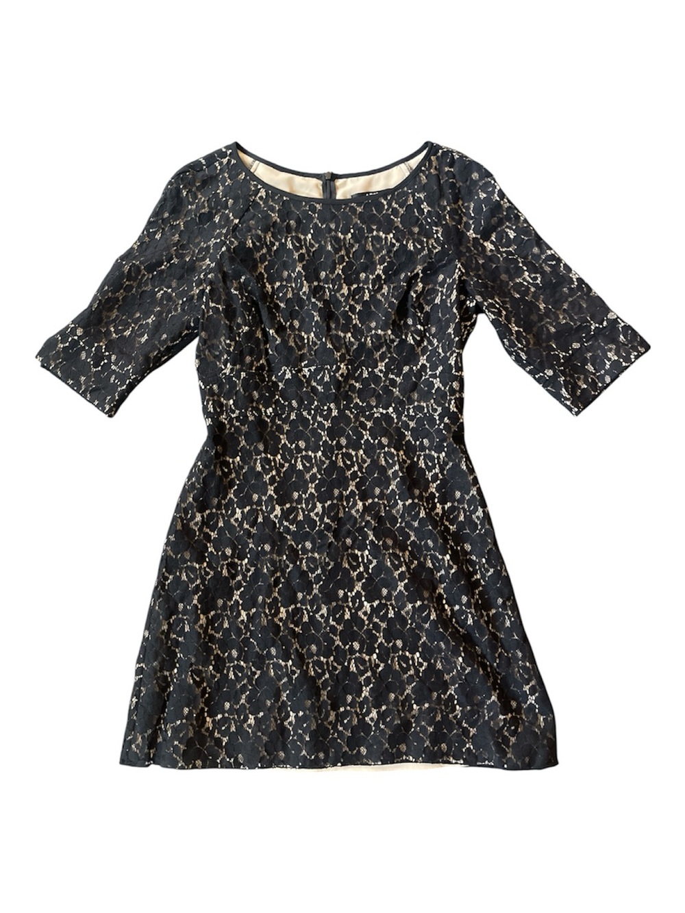 A.B.S. Black Lace Fit-and-Flare Dress